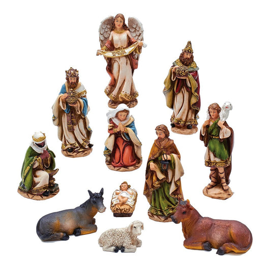Kurt Adler 6" Nativity Set with 11 Figures