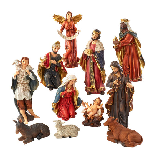 18" Resin Nativity Tabletop Set (11-Piece) | Kurt Adler