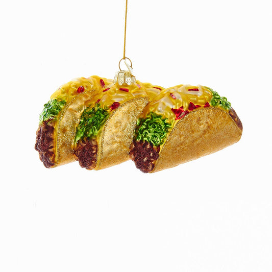 Kurt Adler Noble Gems Tacos Christmas Ornament