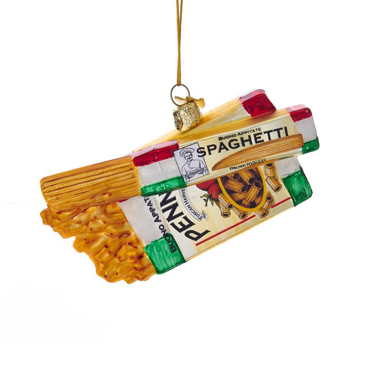 Noble Gems™ Glass Pasta Boxes Ornament, Christmas
