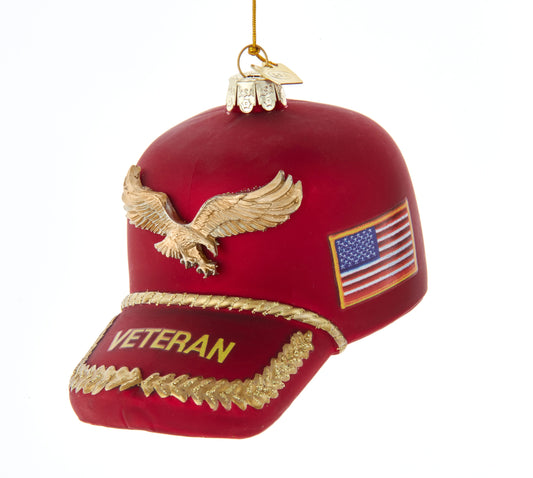 Noble Gems? Glass Veteran's Hat Ornament