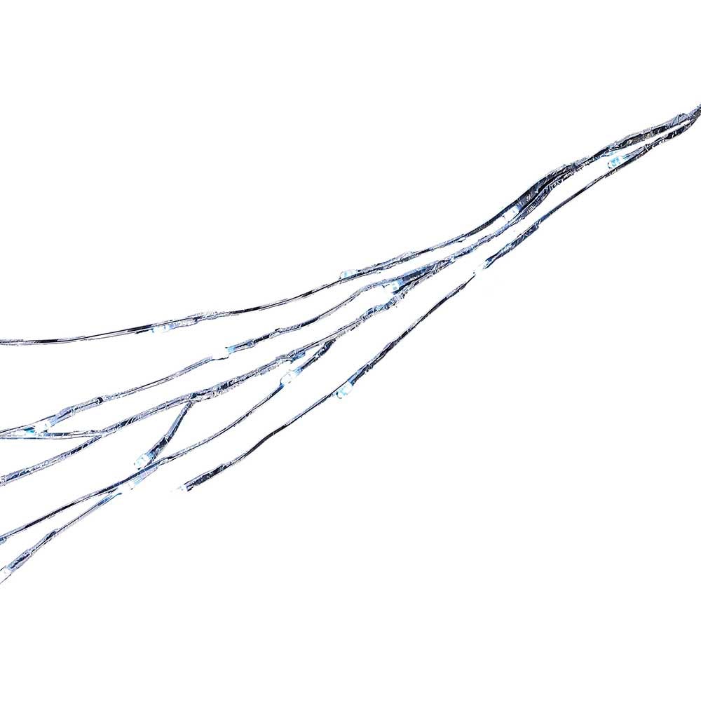 6' LED Twinkle Silver Branch Garland | Kurt Adler