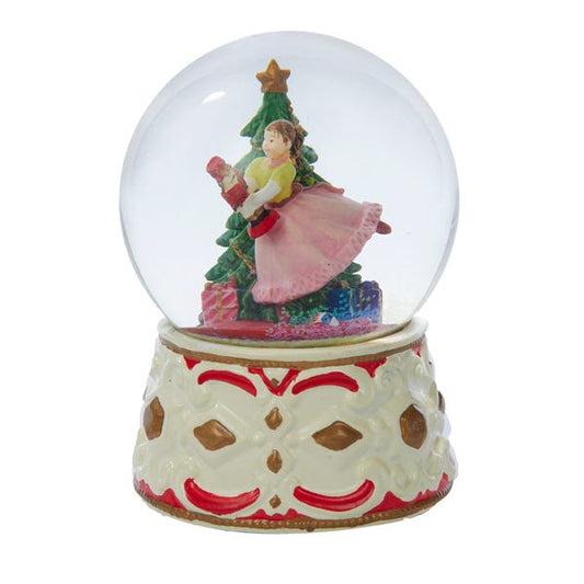 Kurt Adler Clara Musical Water Globe with Nutcracker , 5.5-Inch