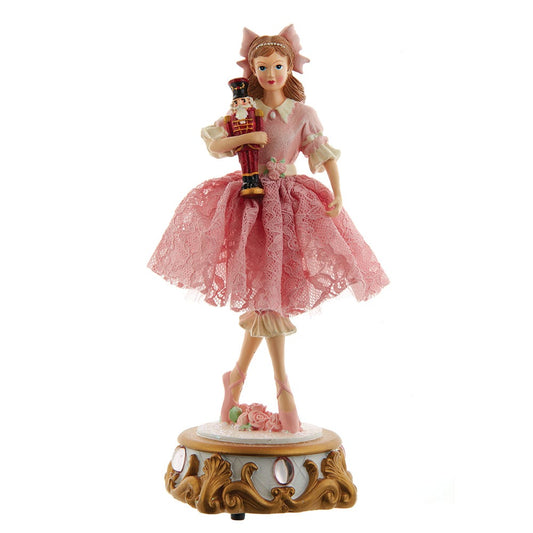 Kurt S. Adler 11.25-Inch Clara Ballet Nutcracker Musical Deco