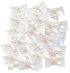 Thank You Wedding Butter Mints – 216ct Individually Wrapped Mints (Gold Wrapper) - Birthday911