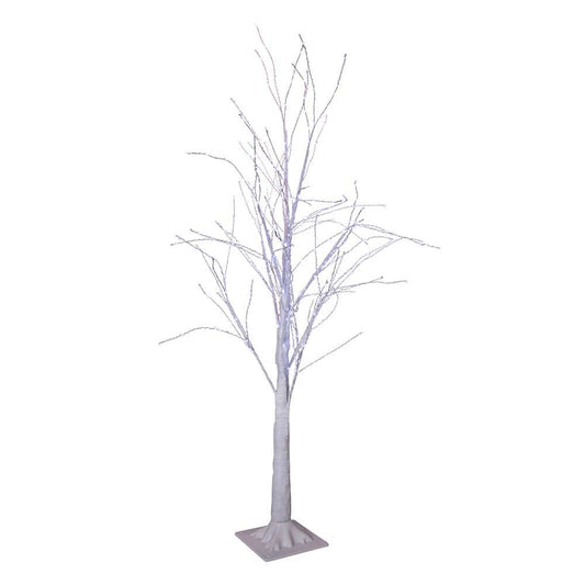 Kurt S. Adler 4-Foot Winter White Twig Tree with 500 Cool White Lights