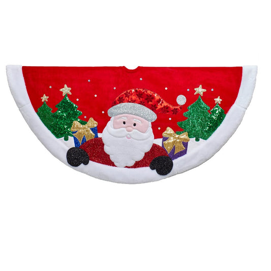Kurt S. Adler TS0230 Tree Skirt, Red, White, Standard