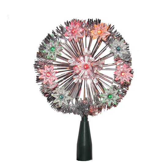 Kurt S. Adler Kurt Adler UL 10-Light Multi Snowflake Treetop, Multicolor