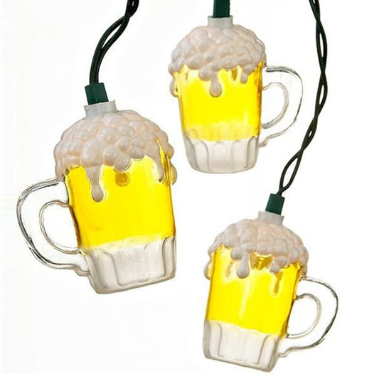Kurt Adler UL0565 Beer Mug Light Set, 10 Light