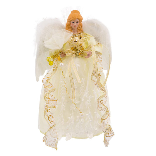 Kurt Adler LED Angel Treetop, 12-Inch
