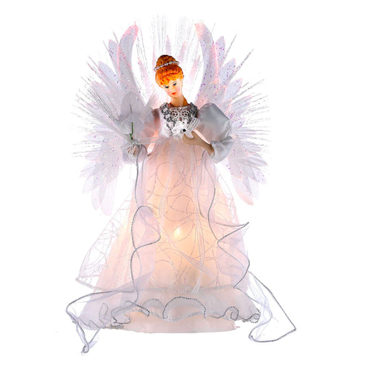 Kurt S. Adler Kurt Adler 14-Inch Multi Fiberoptic Treetop Angel Tree Topper