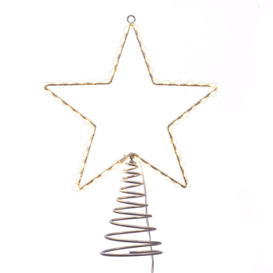 17.5" Metal Lighted LED Star Tree Topper | Kurt Adler