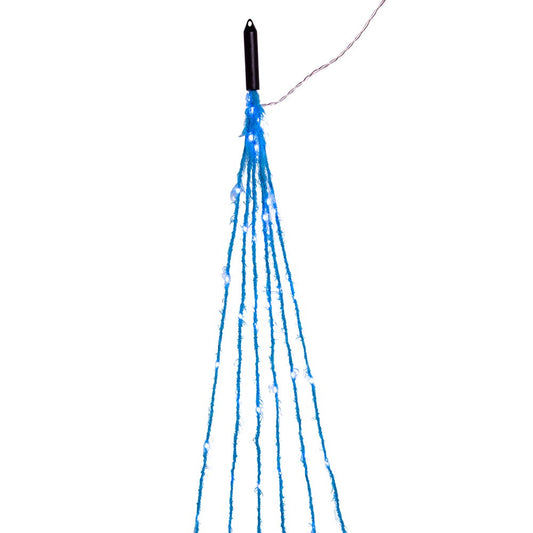 Kurt S. Adler 120-Light Teal Fuzzy Multi Strand LED Set