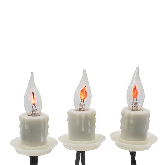 Kurt S. Adler 7-Light C7 Flicker Flame Candle Light Set