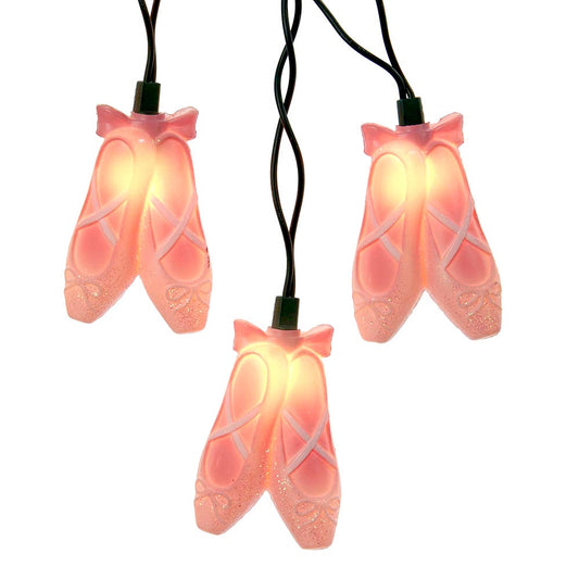 Kurt Adler UL4203 Ballet Slippers Light Set, 10 Light, Pink