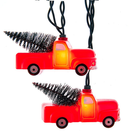 Kurt S. Adler UL 10-Light Red Pickup Truck Light Set