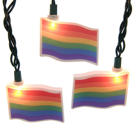 Kurt Adler UL 10-Light Pride Flag Light Set