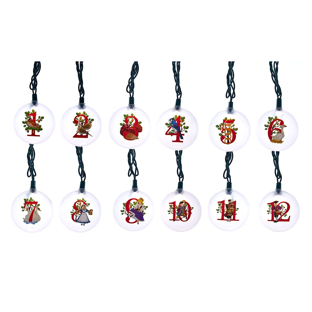 UL 12-Light “12 Days of Christmas” Light Set | Kurt Adler