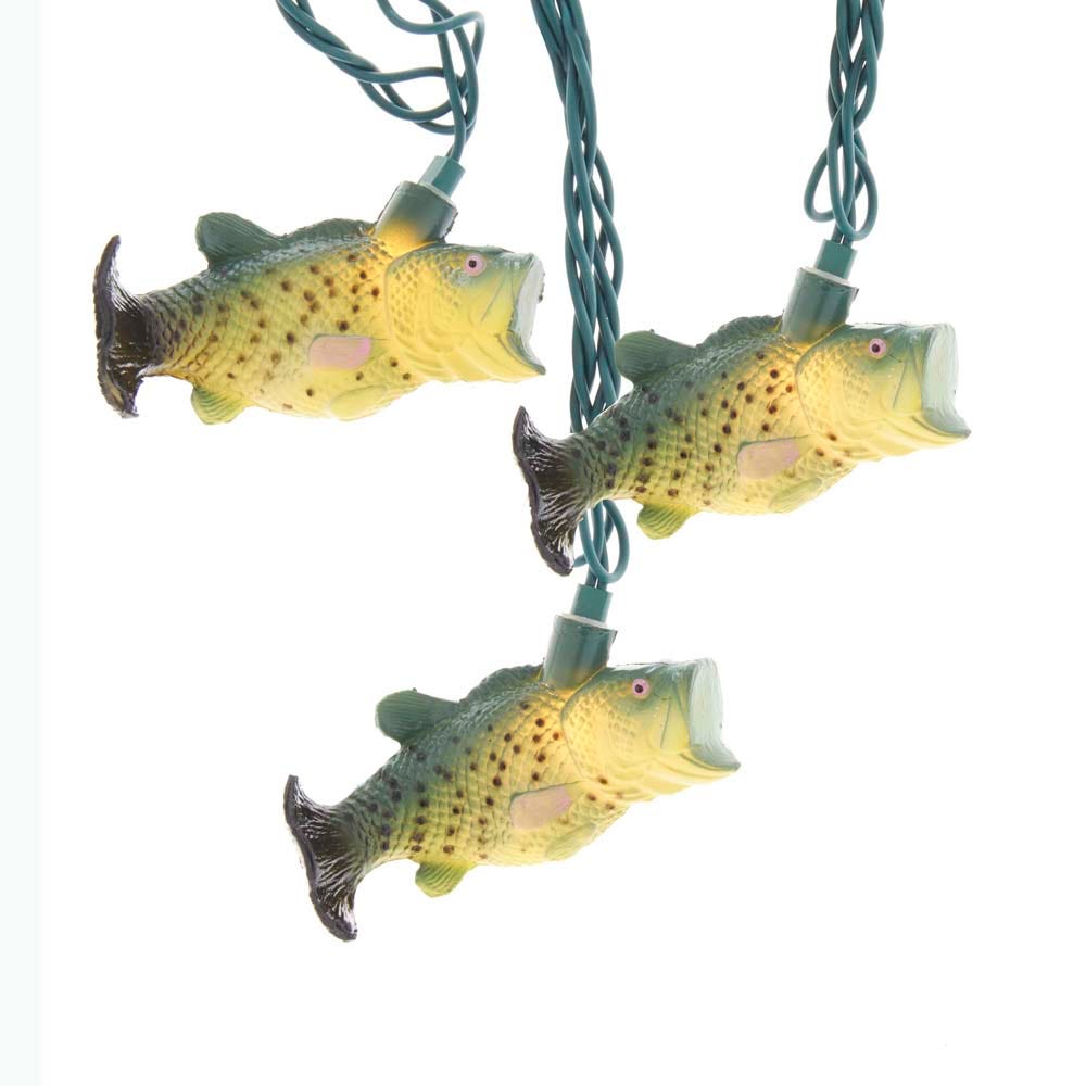 Kurt S. Adler UL 10-Light Bass Fish Light Set