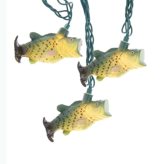 Kurt S. Adler UL 10-Light Bass Fish Light Set