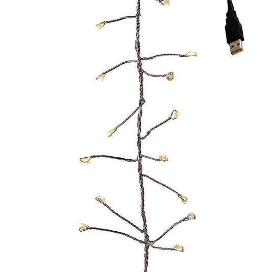 Kurt S. Adler 180-Light 6-Foot USB Fairy LED Cluster Lights