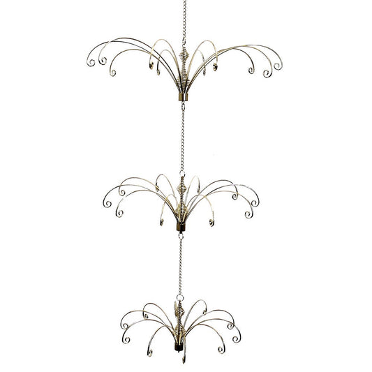 Kurt Adler Metal Gold Ceiling Suspended Tree